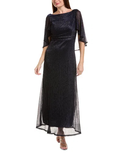 Oleg Cassini Embellished Maxi Dress In Black