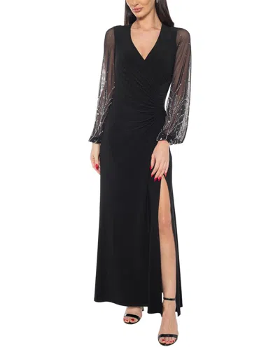 Oleg Cassini Maxi Dress In Black