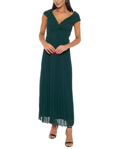 Oleg Cassini Maxi Dress In Green