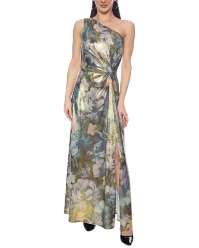 Oleg Cassini Maxi Dress In Multi
