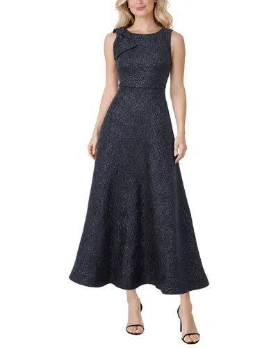 Oleg Cassini Maxi Dress In Blue