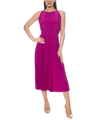 Oleg Cassini Midi Dress In Purple