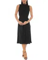 Oleg Cassini Midi Dress In Black