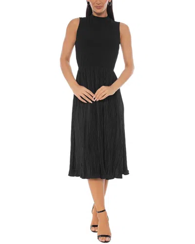 Oleg Cassini Midi Dress In Black