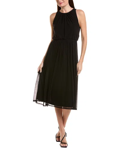 Oleg Cassini Midi Dress In Black