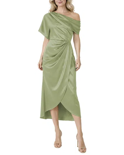 Oleg Cassini Midi Dress In Sage