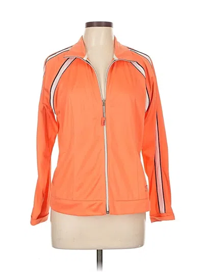 Pre-owned Oleg Cassini Track Jacket In Orange