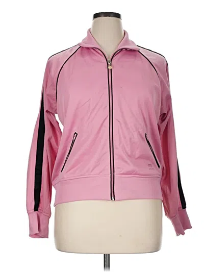 Pre-owned Oleg Cassini Track Jacket In Pink