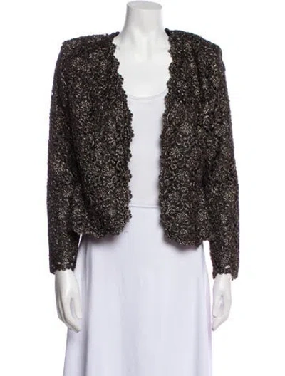 Pre-owned Oleg Cassini Vintage 1980's Evening Jacket In Multi