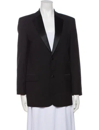 Pre-owned Oleg Cassini Vintage 1990's Blazer In Black