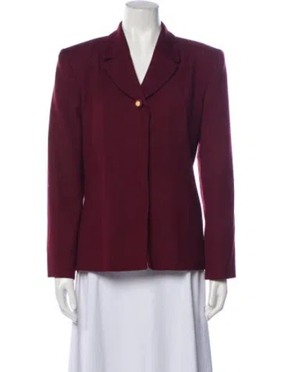 Pre-owned Oleg Cassini Vintage 1990's Blazer In Red