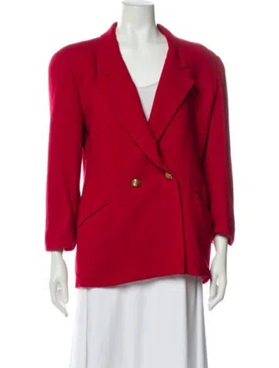 Pre-owned Oleg Cassini Vintage Blazer In Red
