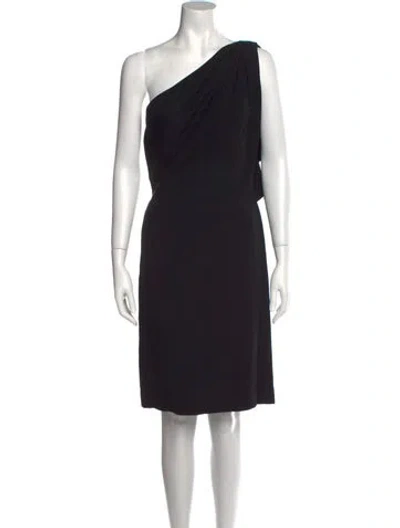 Pre-owned Oleg Cassini Vintage Mini Dress In Black