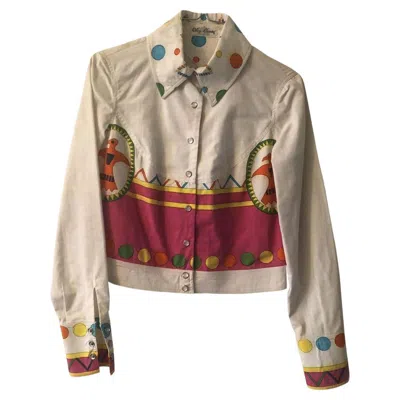 Pre-owned Oleg Cassini White Cotton Shirt