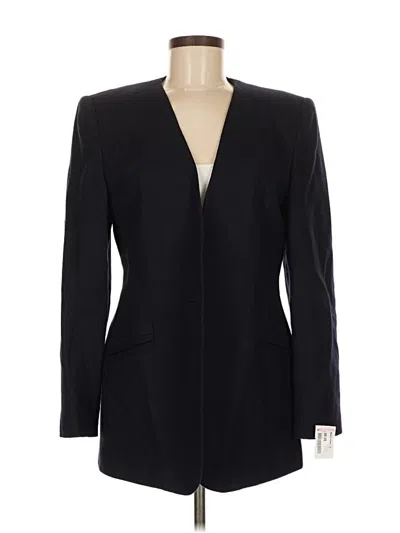 Pre-owned Oleg Cassini Wool Blazer Jacket In Black