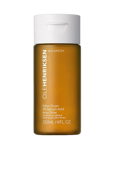 Olehenriksen Detox Drops 2% Salicylic Acid Toner 4 Oz/118.29 ml In Transparent