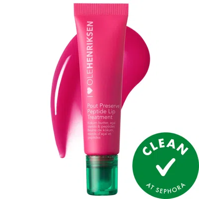 Olehenriksen Pout Preserve Chillers Peptide Lip Treatment Maldives Melon 0.4oz/12ml