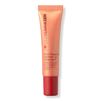 Olehenriksen Pout Preserve Hydrating Peptide Lip Treatment - Strawberry Sorbet Glimmer