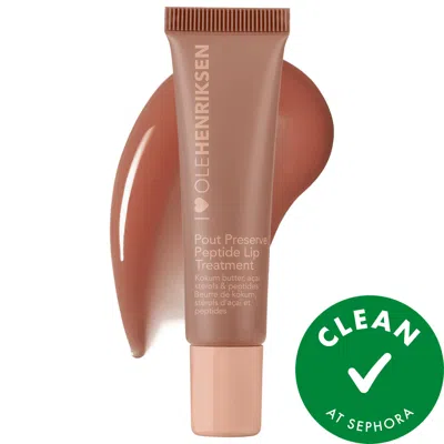 Olehenriksen Pout Preserve Hydrating Peptide Lip Treatment Crème Brûlée 0.4 oz / 12 ml