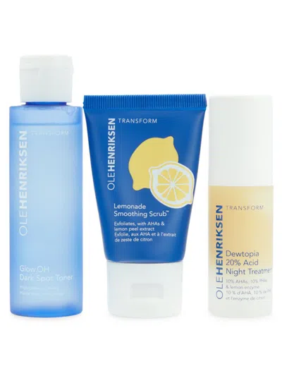 Olehenriksen Women's 3-piece Acids Done Bright Smoothing Skincare Set In Neutral