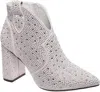 Olem Women's Diva Rhinestone Boots In Silver In Silver
