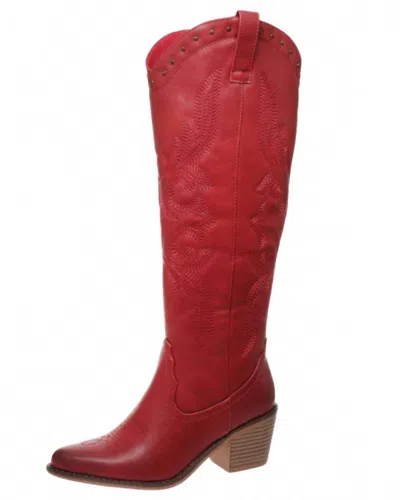 Olem Women's High Range Wide-calf Boots In Red