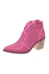 Olem Women's Made For Fame Rhinestone Booties In Pink In Pink