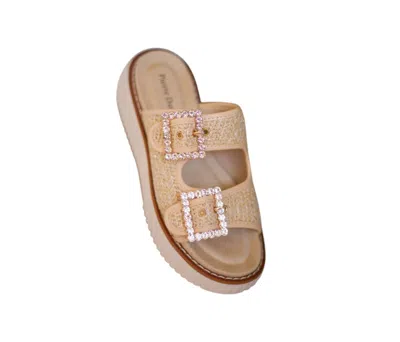 Olem Women's Sweet Slider Sandals In Gold