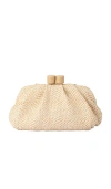Olga Berg Addison Woven Clutch