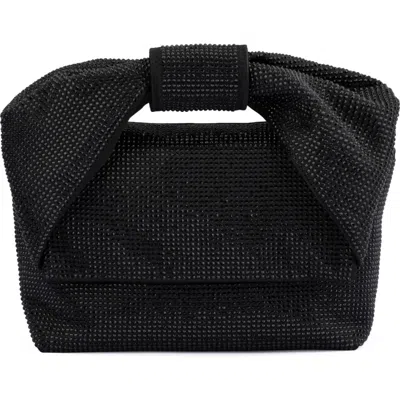 Olga Berg Alinta Hotfix Top Handle Bag In Black