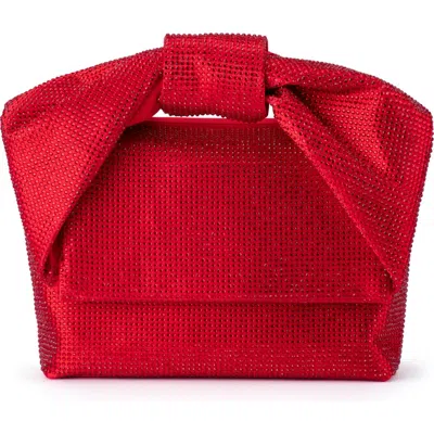 Olga Berg Alinta Hotfix Top Handle Bag In Red