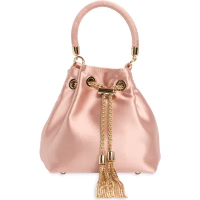 Olga Berg Amanda Satin Bucket Bag