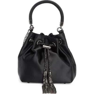 Olga Berg Amanda Satin Bucket Bag
