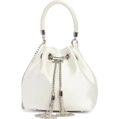 Olga Berg Amanda Satin Bucket Bag