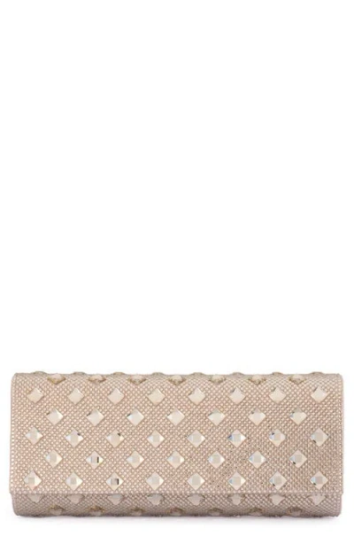 Olga Berg Bridget Crystal Clutch In Animal Print