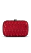 Olga Berg Brooks Clutch In Burgundy