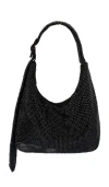 Olga Berg Calypso Crystal Shoulder Bag In Black