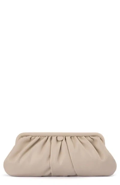 Olga Berg Catherine Frame Clutch In Neutral