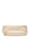 Olga Berg Clem Oversized Clutch In Gold