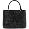 Olga Berg Daniel Hotfix Top Handle Bag In Black