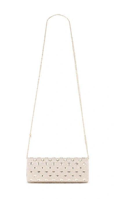 Olga Berg Ela Crystal Clutch In Gold
