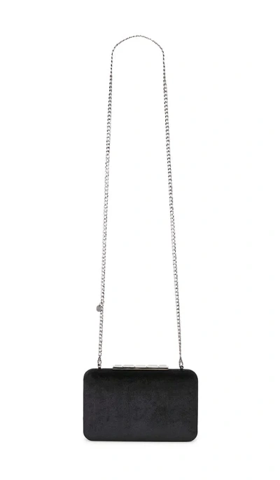 Olga Berg Eleanor Crystal Top Handle Bag In Black