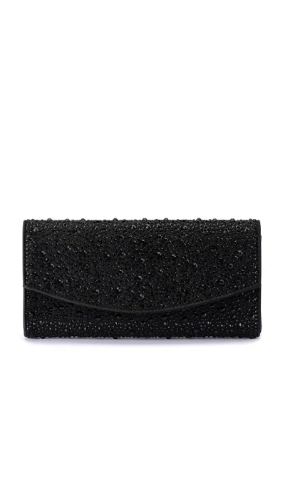 Olga Berg Emma Crystal Clutch In Black