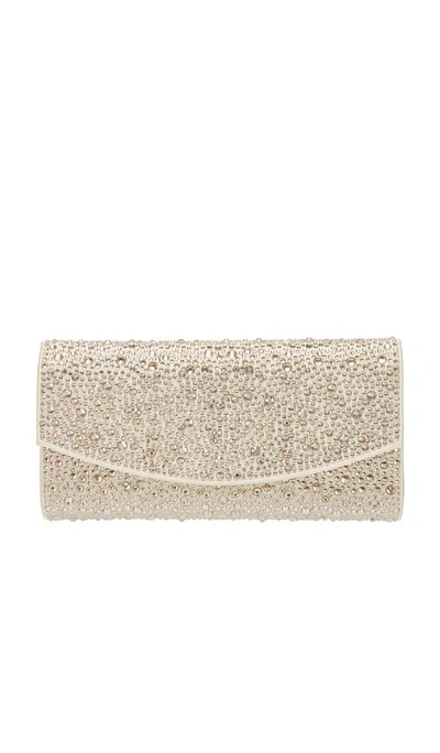 Olga Berg Emma Crystal Clutch In Champagne