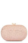 Olga Berg Faye Oval Frame Clutch In Pink