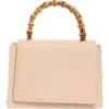 Olga Berg Harley Bamboo Handle Crossbody Bag In Brown