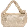 Olga Berg Isabella Mesh Slouch Bag In Gold