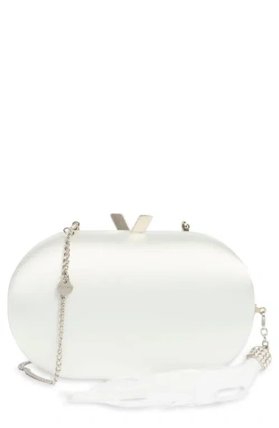 Olga Berg Jenna Feather Tassel Clutch In Multi