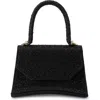 Olga Berg Kimmi Hotfix Top Handle Bag In Black