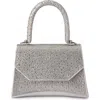 Olga Berg Kimmi Hotfix Top Handle Bag In Silver